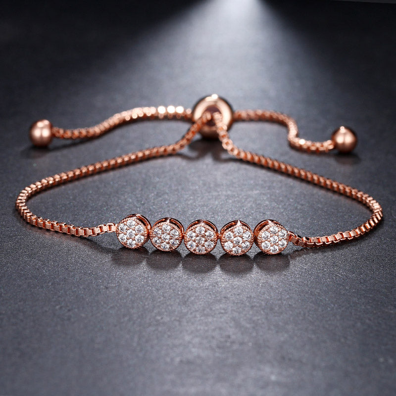 Bracelete Coração com Zircônia