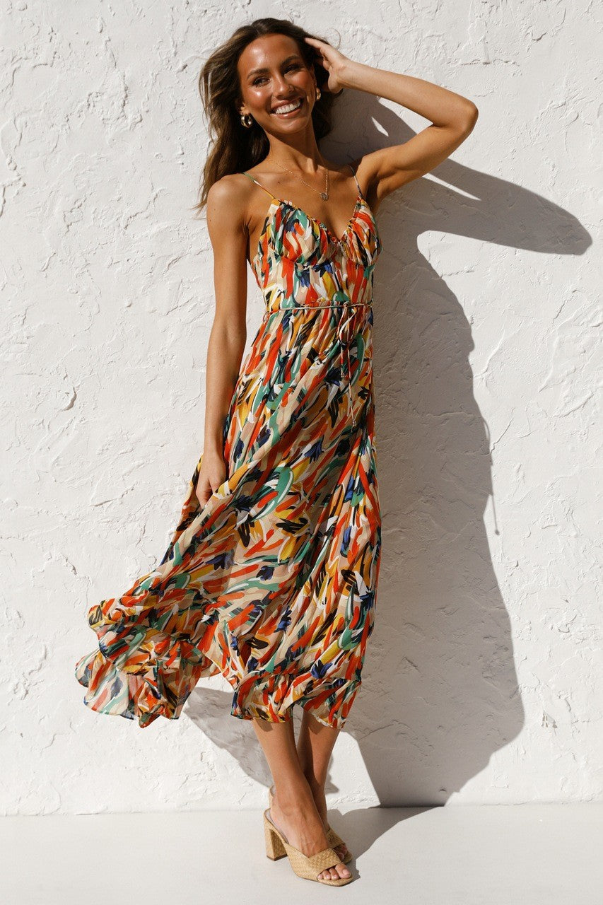 Vestido Midi Colorido
