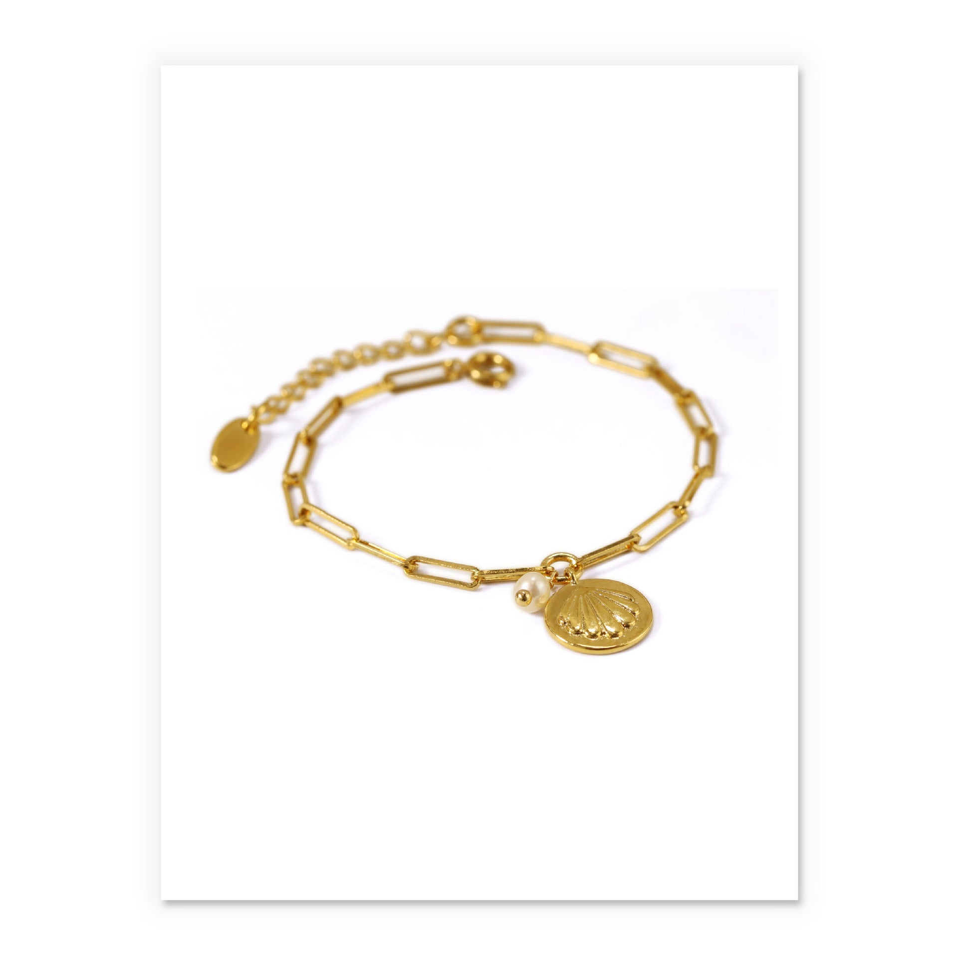 Bracelete com Pérola de Concha