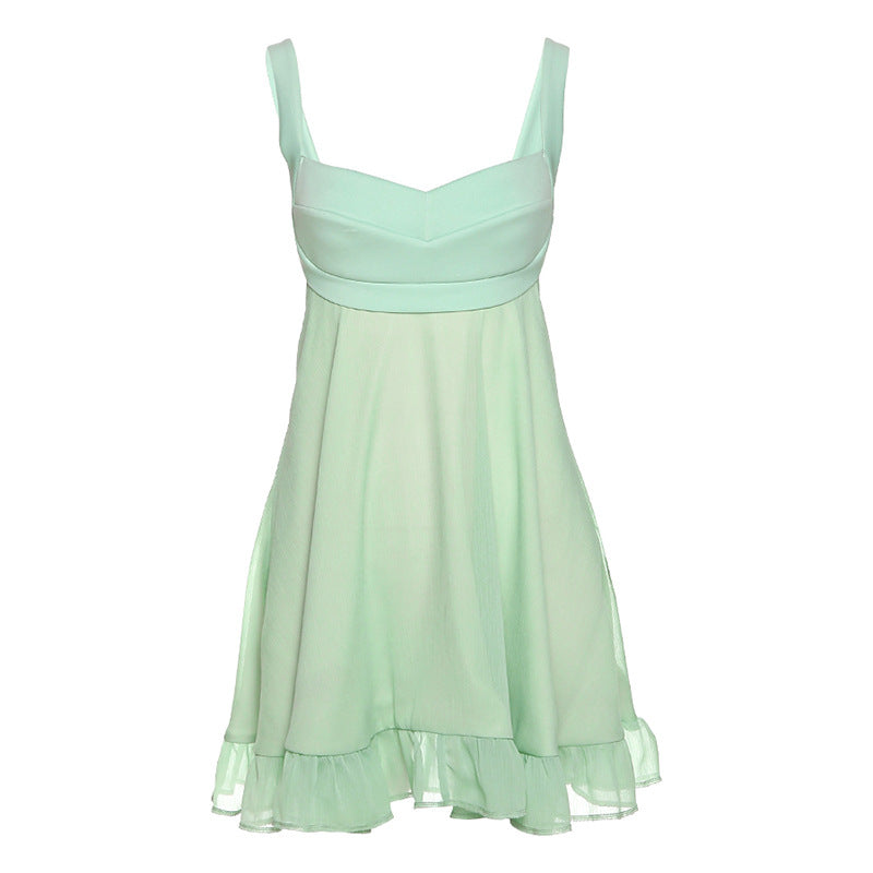 Vestido Solto Fora do Ombro com Alças
