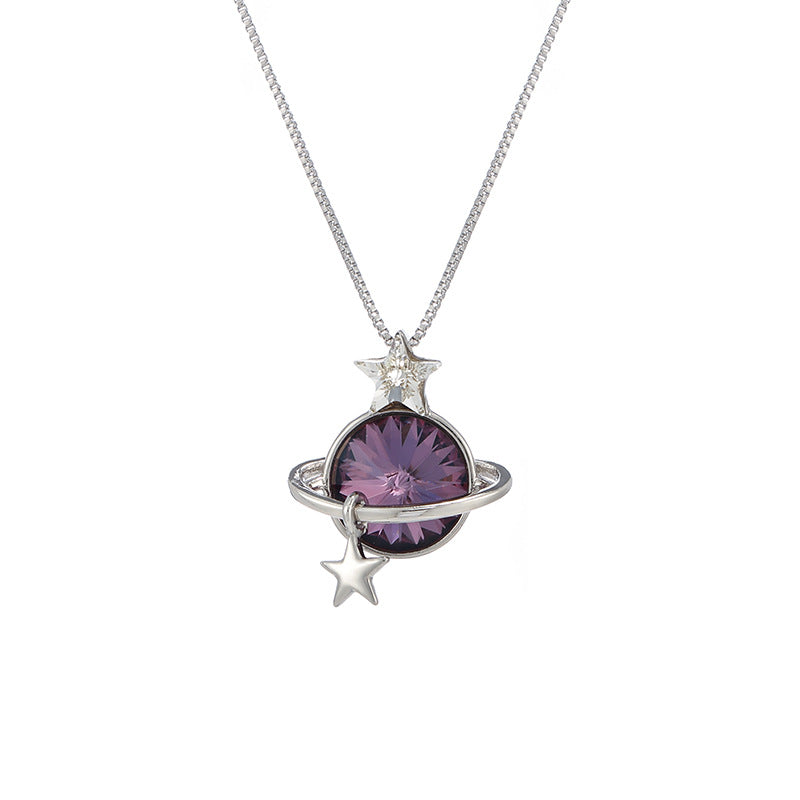 Colar de Cristal com Estrelinhas