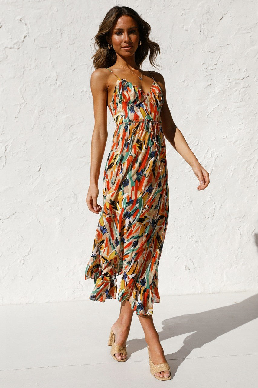 Vestido Midi Colorido