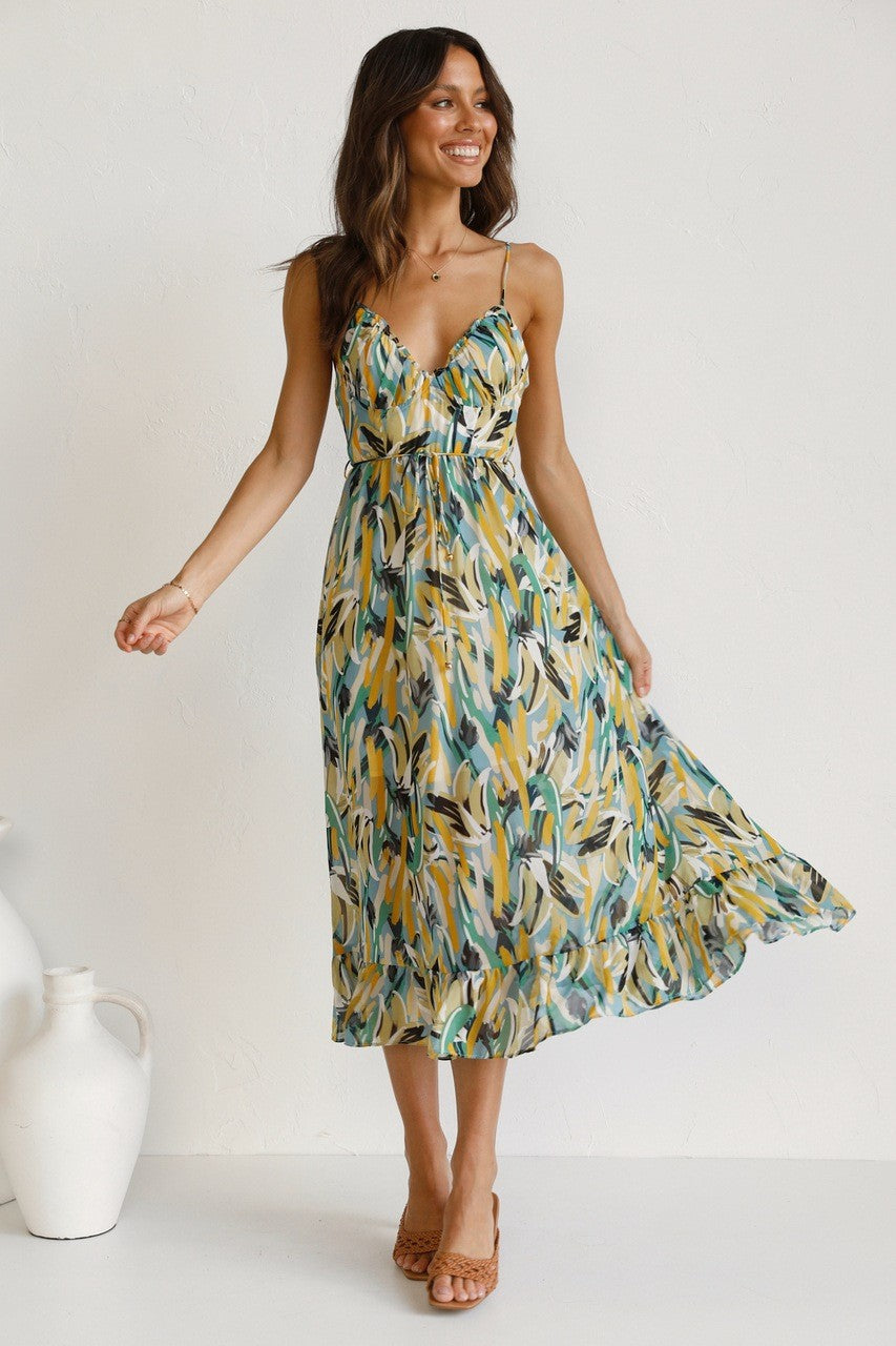 Vestido Midi Colorido