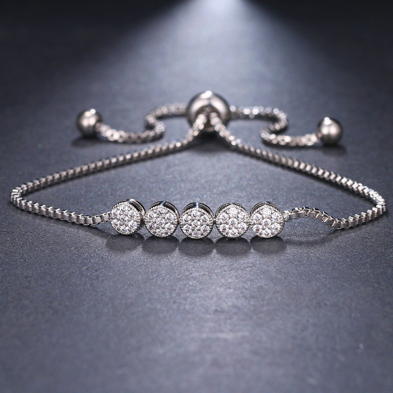Bracelete Coração com Zircônia