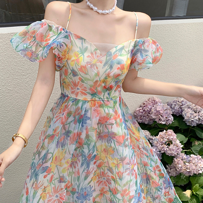 Vestido Longo Estilo Fada Francês