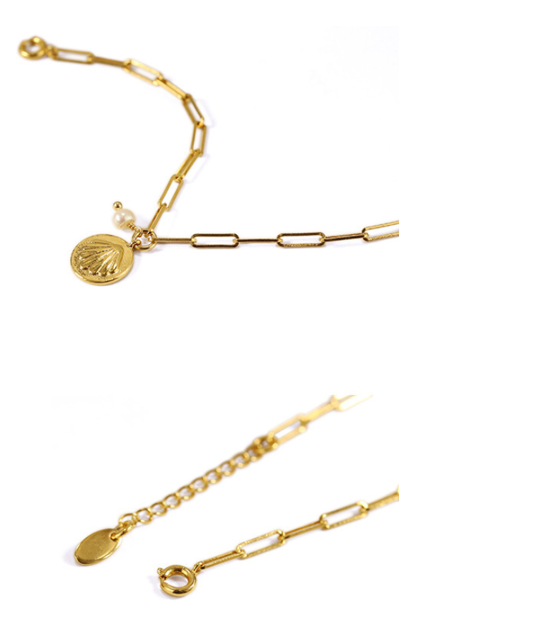 Bracelete com Pérola de Concha