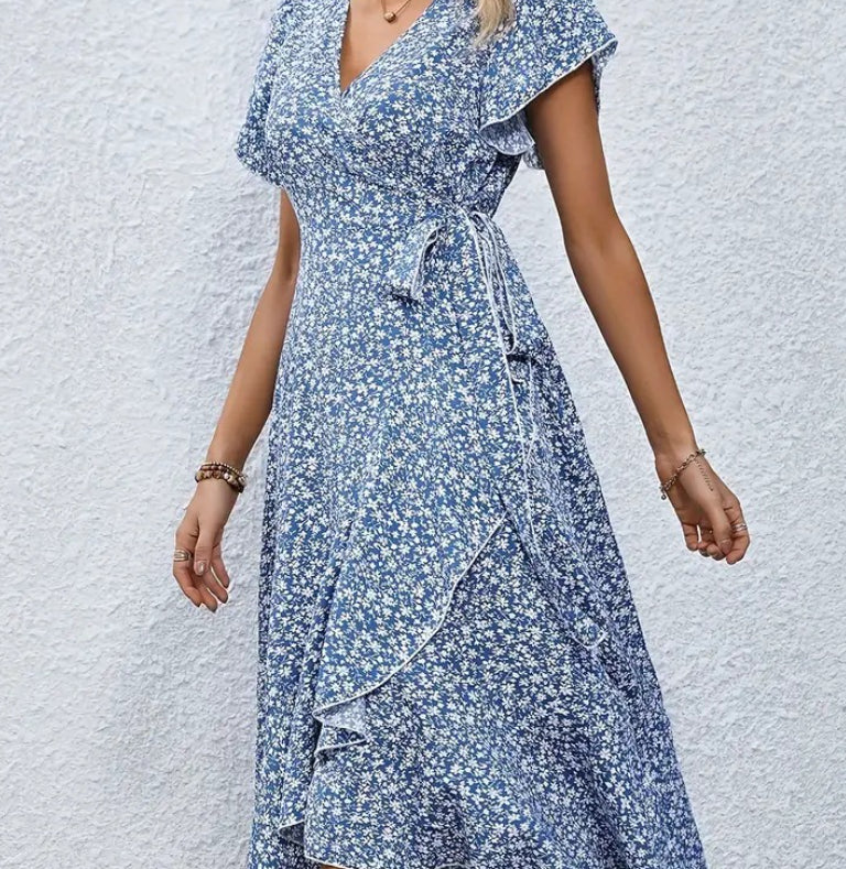 Vestido Boho Grand Swing com Cardigan e Alças