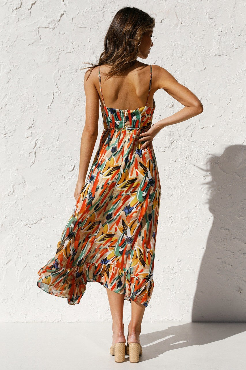 Vestido Midi Colorido