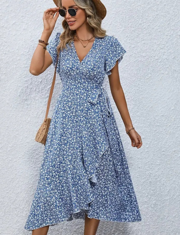 Vestido Boho Grand Swing com Cardigan e Alças